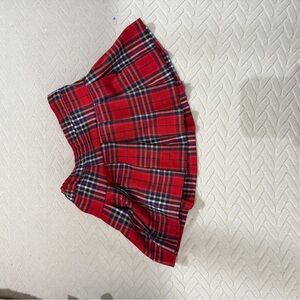 H&M Red Plaid Kids Skirt